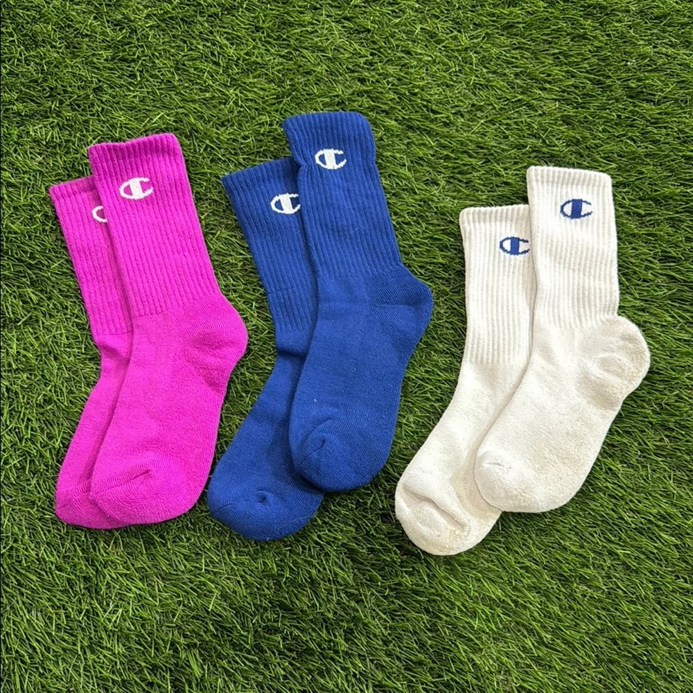 Champion- Youth Crew Cut Socks - 3 Pair
